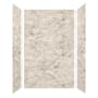 Transolid SaraMar 60" W x 36" D x 96" H Three Panel Shower Wall Kit Sand Creme Velvet