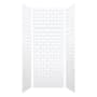 Transolid SaraMar 36" W x 36" D x 96" H Six Panel Shower Wall Kit White Subway Tile
