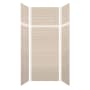 Transolid SaraMar 36" W x 36" D x 96" H Six Panel Shower Wall Kit Cashew Subway Tile