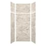 Transolid SaraMar 36" W x 36" D x 96" H Six Panel Shower Wall Kit Sand Creme Velvet
