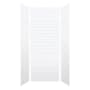 Transolid SaraMar 36" W x 36" D x 96" H Six Panel Shower Wall Kit White Subway Tile