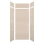 Transolid SaraMar 36" W x 36" D x 96" H Six Panel Shower Wall Kit Cashew Subway Tile