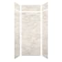 Transolid SaraMar 36" W x 36" D x 96" H Six Panel Shower Wall Kit Biscotti Marble Velvet