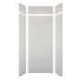 Transolid SaraMar 36" W x 36" D x 96" H Six Panel Shower Wall Kit Lunar Subway Tile