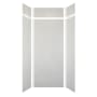Transolid SaraMar 36" W x 36" D x 96" H Six Panel Shower Wall Kit Lunar Velvet