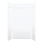 Transolid SaraMar 48" W x 36" D x 96" H Six Panel Shower Wall Kit White Velvet