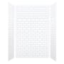 Transolid SaraMar 60" W x 36" D x 96" H Six Panel Shower Wall Kit White Subway Tile