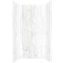 Transolid Titan 96" High x 36" Wide x 36" Deep Matte Honed Shower Wall Kit with Aluminum Corner and Edge Trim Savanna Grey