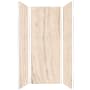 Transolid Titan 96" High x 36" Wide x 36" Deep Matte Honed Shower Wall Kit with Aluminum Corner and Edge Trim Savanna Creme