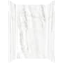Transolid Titan 96" High x 48" Wide x 36" Deep Matte Honed Shower Wall Kit with Aluminum Corner and Edge Trim Savanna Grey