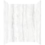 Transolid Titan 96" High x 60" Wide x 36" Deep High Gloss Shower Wall Kit with Aluminum Corner and Edge Trim Savanna Grey