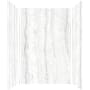 Transolid Titan 96" High x 60" Wide x 48" Deep High Gloss Shower Wall Kit with Aluminum Corner and Edge Trim Savanna Grey