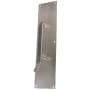 Trimco Ultimate Restroom 3-1/2" x 15" Pull Plate with 9" Hands-Free Door Pull Satin Stainless Steel
