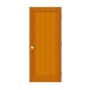 Trimlite 18" by 80" 1-Panel Shaker Left Handed Interior Prehung Passage Door with Black Hinges and 4-9/16" Door Jamb Douglas Fir