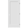 Trimlite 18" by 80" 1-Panel Shaker Left Handed Interior Prehung Passage Door with Oil Rubbed Bronze Hinges and 4-9/16" Door Jamb Primed