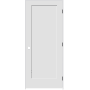 Trimlite 18" by 80" 1-Panel Shaker Left Handed Interior Prehung Passage Door with Black Hinges and 4-9/16" Door Jamb Primed
