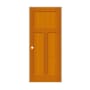 Trimlite 24" by 80" 1+2-Panel Shaker Left Handed Interior Prehung Passage Door with Satin Nickel Hinges and 4-9/16" Door Jamb Douglas Fir