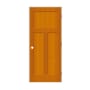 Trimlite 24" by 80" 1+2-Panel Shaker Left Handed Interior Prehung Passage Door with Black Hinges and 4-9/16" Door Jamb Douglas Fir