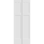 Trimlite 24 Inch by 79 Inch Flat 3-Panel Mission Shaker Interior Bifold Door with Installation Hardware Primed