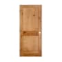 Trimlite 24" by 80" 2-Panel Shaker Right Handed Interior Prehung Passage Door with Black Hinges and 4-9/16" Door Jamb Knotty Alder