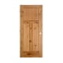 Trimlite 24" by 80" 1+2-Panel Shaker Right Handed Interior Prehung Passage Door with Oil Rubbed Bronze Hinges and 6-9/16" Door Jamb Knotty Alder