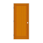 Trimlite 34" by 80" 1-Panel Shaker Right Handed Interior Prehung Passage Door with Black Hinges and 4-9/16" Door Jamb Douglas Fir