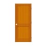 Trimlite 34" by 80" 2-Panel Shaker Left Handed Interior Prehung Passage Door with Black Hinges and 4-9/16" Door Jamb Douglas Fir