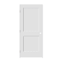 Trimlite 34" by 80" 2-Panel Shaker Right Handed Interior Prehung Passage Door with Satin Nickel Hinges and 4-9/16" Door Jamb Primed
