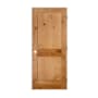 Trimlite 34" by 80" 2-Panel Shaker Left Handed Interior Prehung Passage Door with Black Hinges and 4-9/16" Door Jamb Knotty Alder