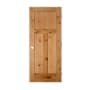 Trimlite 26" by 80" 1+2-Panel Shaker Left Handed Interior Prehung Passage Door with Oil Rubbed Bronze Hinges and 4-9/16" Door Jamb Knotty Alder