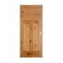 Trimlite 26" by 80" 1+2-Panel Shaker Right Handed Interior Prehung Passage Door with Brushed Chrome Hinges and 4-9/16" Door Jamb Knotty Alder