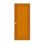 Trimlite 32" by 80" 1-Panel Shaker Left Handed Interior Prehung Passage Door with Satin Nickel Hinges and 4-9/16" Door Jamb Douglas Fir