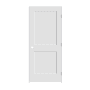 Trimlite 32" by 80" 2-Panel Shaker Left Handed Interior Prehung Passage Door with Brushed Chrome Hinges and 4-9/16" Door Jamb Primed