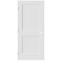 Trimlite 32" by 80" 2-Panel Shaker Right Handed Interior Prehung Passage Door with Satin Nickel Hinges and 4-9/16" Door Jamb Primed