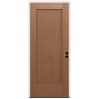 Trimlite 36" W x 80" H 1-Panel Contemporary Left-Hand Inswing Exterior Prehung Entry Door with Oil Rubbed Bronze Hinges, 4-9/16" Door Jamb, and Bronze Sill Unfinished Fir