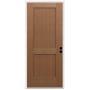Trimlite 36" W x 80" H 2-Panel Contemporary Left-Hand Inswing Exterior Prehung Entry Door with Satin Nickel Hinges, 4-9/16" Door Jamb, and Mill Sill Unfinished Fir