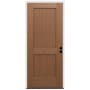 Trimlite 36" W x 80" H Clear 2-Panel Contemporary Left-Hand Inswing Exterior Prehung Entry Door with Oil Rubbed Bronze Hinges, 6-9/16" Door Jamb, and Bronze Sill Unfinished Fir