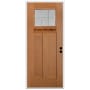 Trimlite 36" W x 80" H Patina 6-Lite 2-Panel Contemporary Left-Hand Inswing Exterior Prehung Entry Door with Oil Rubbed Bronze Hinges, 4-9/16" Door Jamb, and Mill Sill Unfinished Fir