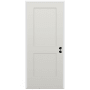 Trimlite 36" W x 80" H 2-Panel Contemporary Left-Hand Inswing Exterior Prehung Entry Door with Black Hinges, 4-9/16" Door Jamb, and Mill Sill Primed