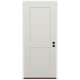 Trimlite 36" W x 80" H Clear 2-Panel Contemporary Left-Hand Inswing Exterior Prehung Entry Door with Oil Rubbed Bronze Hinges, 6-9/16" Door Jamb, and Bronze Sill Primed