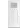 Trimlite 36" W x 80" H Patina 6-Lite 2-Panel Contemporary Left-Hand Inswing Exterior Prehung Entry Door with Oil Rubbed Bronze Hinges, 4-9/16" Door Jamb, and Mill Sill Primed