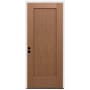 Trimlite 36" W x 80" H 1-Panel Contemporary Right-Hand Inswing Exterior Prehung Entry Door with Oil Rubbed Bronze Hinges, 4-9/16" Door Jamb, and Bronze Sill Unfinished Fir