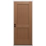 Trimlite 36" W x 80" H 2-Panel Contemporary Right-Hand Inswing Exterior Prehung Entry Door with Black Hinges, 4-9/16" Door Jamb, and Bronze Sill Unfinished Fir