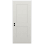 Trimlite 36" W x 80" H 2-Panel Contemporary Right-Hand Inswing Exterior Prehung Entry Door with Bright Chrome Hinges, 4-9/16" Door Jamb, and Mill Sill Primed