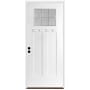 Trimlite 36" W x 80" H Patina 6-Lite 2-Panel Contemporary Right-Hand Inswing Exterior Prehung Entry Door with Black Hinges, 4-9/16" Door Jamb, and Bronze Sill Primed