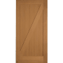 Trimlite 42" by 84" Z-Brace Interior Barn Door Only Unfinished Fir