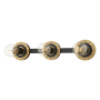 Troy Lighting Teo 3 Light 22" Wide Bathroom Vanity Light Patina Brass / Soft Black