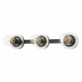 Troy Lighting Teo 3 Light 22" Wide Bathroom Vanity Light Polished Nickel / Soft Black