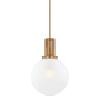 Troy Lighting Tobias 16" Wide Pendant Patina Brass
