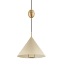 Troy Lighting Fontana 18" Wide Pendant Patina Brass / Soft Sand